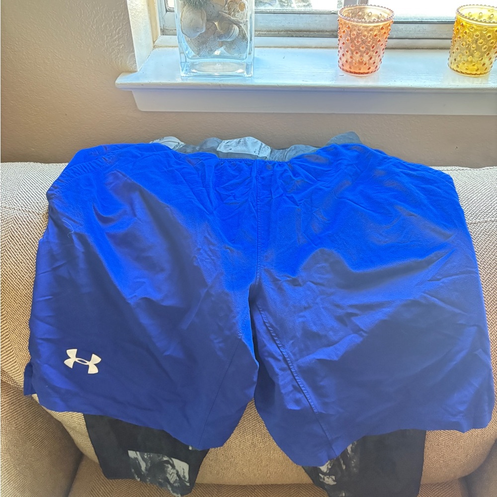 Under Armour Men's Athletic Shorts - Blue and Black